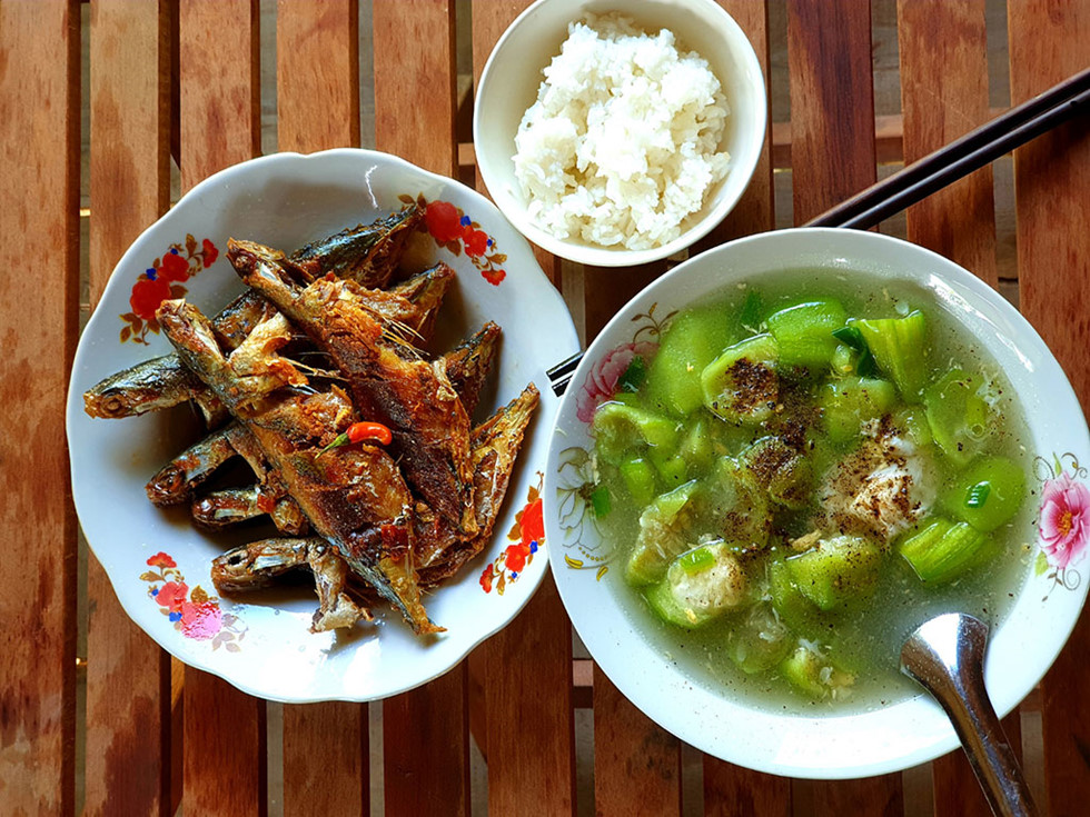 Bữa ăn tại Cao Bằng