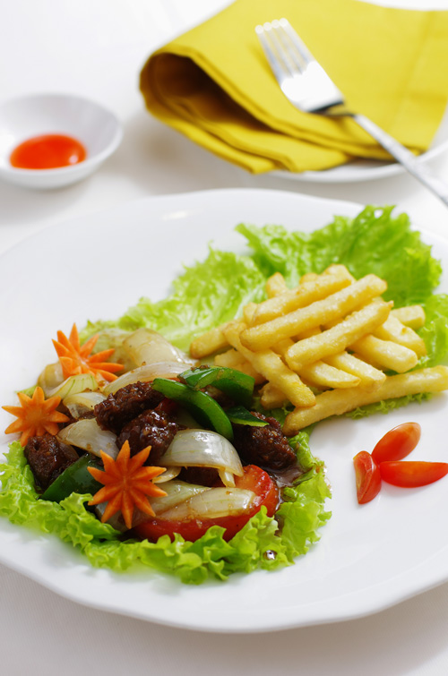 Vegetarian food at Hoa Đăng Restaurant