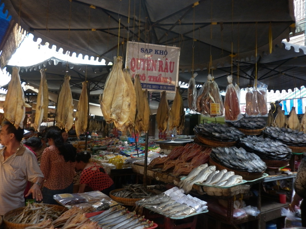 Local specialties at Chau Doc Market