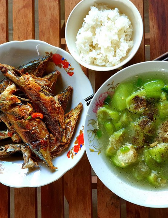 Bữa ăn tại Cao Bằng